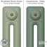 CI-RK-GREEN-005 - Rook 2 Column Victorian Cast Iron Radiator H460mm x W2217mm CI-RK-GREEN-005 - Rook 2 Column Victorian Cast Iron Radiator H460mm x W2217mm